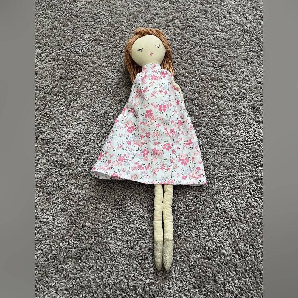 Anthropologie Dressed Girl Doll Cotton Floral Handmade Style 51483865 Cottagecor
